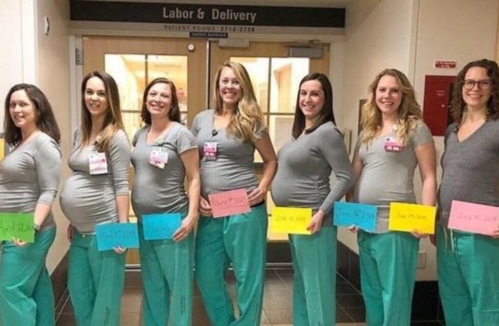 ¡Baby boom! 9 enfermeras de un hospital de EEUU se embarazaron al mismo tiempo
