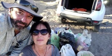 Fernando y Karina, una pareja que lucha contra la basura\u002E