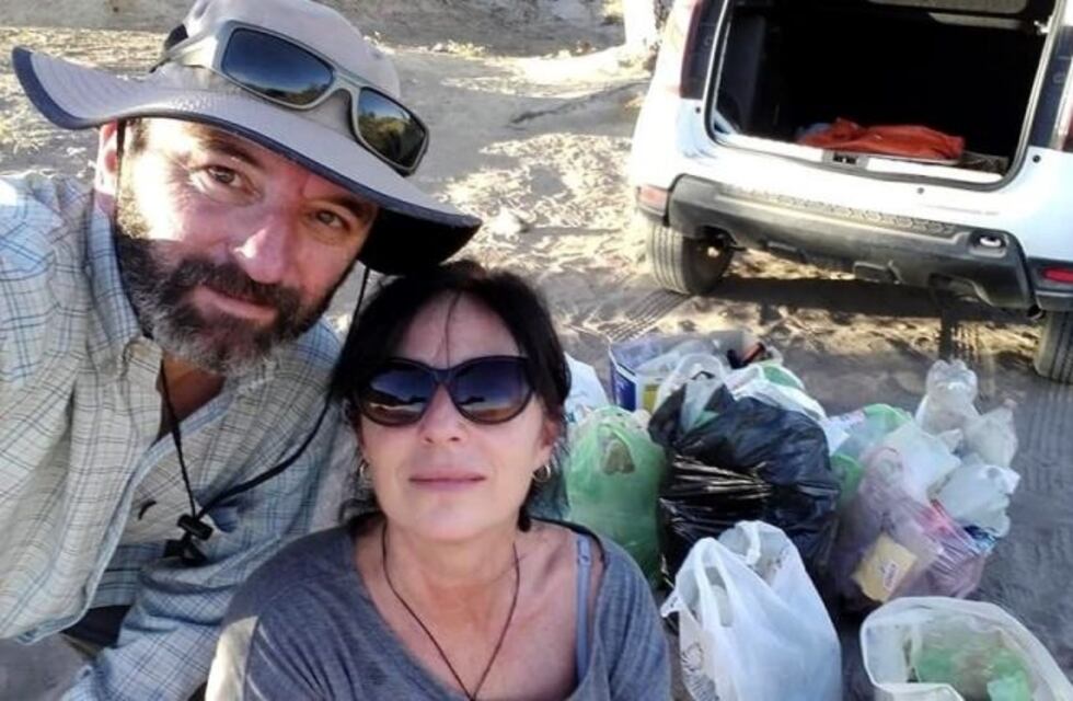 Fueron de picnic y terminaron limpiando toda una playa sanjuanina