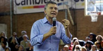DYN21, BAHIA BLANCA, 04/08/2017, EL PRESIDENTE MAURICIO MACRI DURANTE UN ACTO EN BAHIA BLANCA\u002E FOTO:DYN/CAMBIEMOS buenos aires mauricio macri presidente de la nacion apoyo a los candidatos proximas elecciones campaña politica