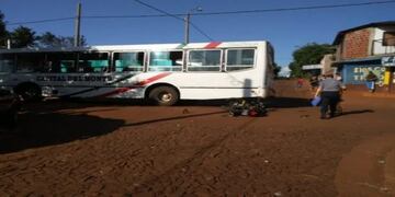 El muchacho terminó con heridas múltiples por el choque\u002E