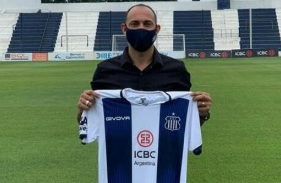 Marcos Díaz y su presentación como arquero de Talleres