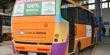 Más minibuses se suman al uso de biodiesel (Prensa Municipalidad de Rafaela)
