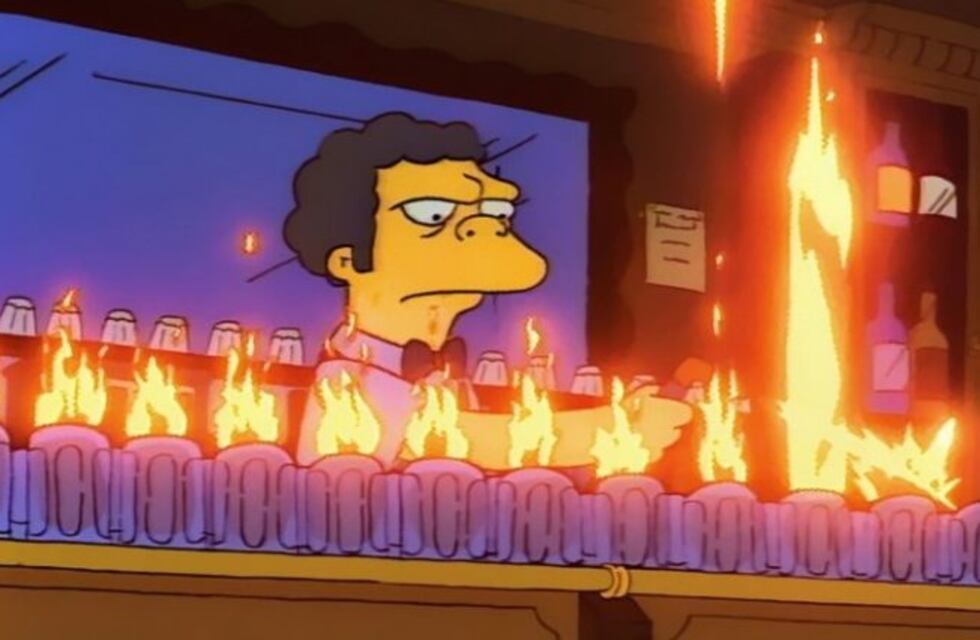 "Llamarada Moe": Cómo recrear el trago más famoso de Los Simpsons