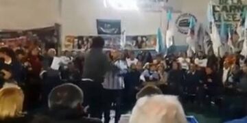 Un acto peronista en San Miguel terminó en escándalo\u002E