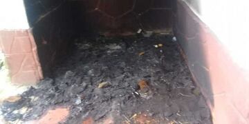 Un sector de la Escuela Secundaria República de Grecia se incendió\u002E (Baigorria informa)