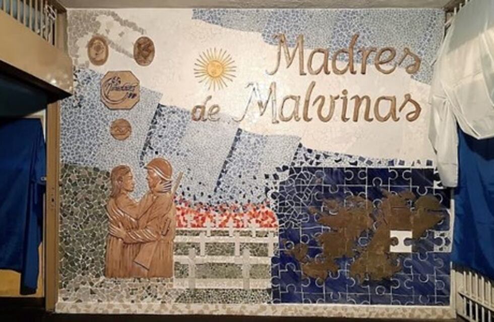 En Junín inauguraron un mural en homenaje a las madres de soldados caídos en Malvinas