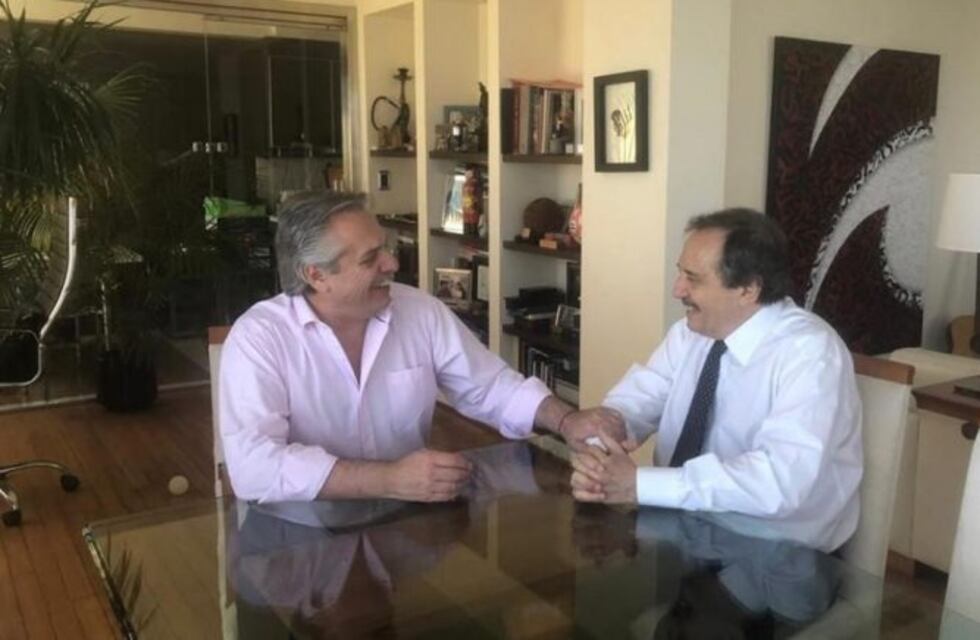 Alberto Fernández con Ricardo Alfonsín: "Hablamos de hacer el esfuerzo conjunto para sacar el país adelante"