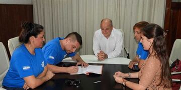 Entrega de subsidio a la Agrupación de Búsqueda y Rescate