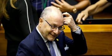 El canciller Jorge Faurie durante la ceremonia de asunción del presidente de Brasil, Jair Bolsonaro\u002E Crédito: REUTERS/Adriano Machado\u002E