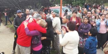 En la movilización se vivieron momentos de honda emoción (infotec)