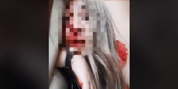 La joven, oriunda de María Juana, denunció en video y vía Facebook a su novio\u002E (Captura de pantalla)
