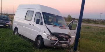Chocó contra una luminaria en la Autopista de las Serranías Puntanas\u002E