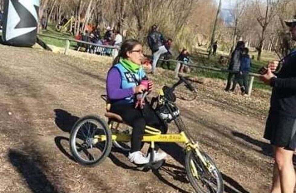 Milagros Sánchez, la ciclista tunuyanina, pedaleó para ayudar a quienes lo necesitan