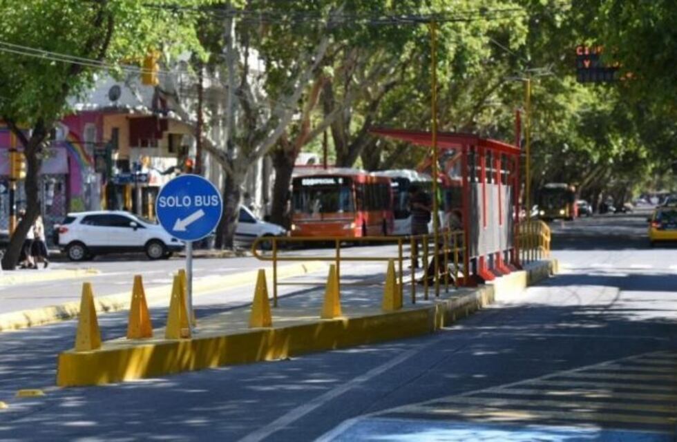 Estas son las líneas que circulan por el carril exclusivo de de avenida San Martín