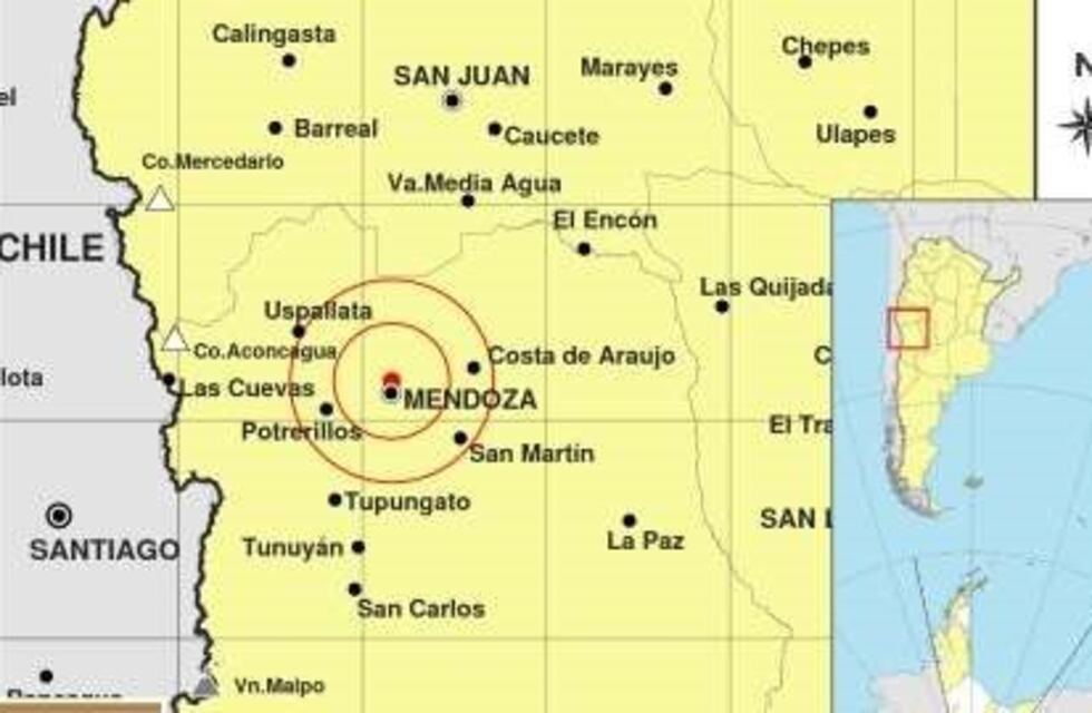 Tembló dos veces en Mendoza este domingo
