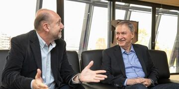 Los dirigentes justicialistas compartieron un almuerzo luego de la charla formal\u002E (Prensa Gobierno de Córdoba)