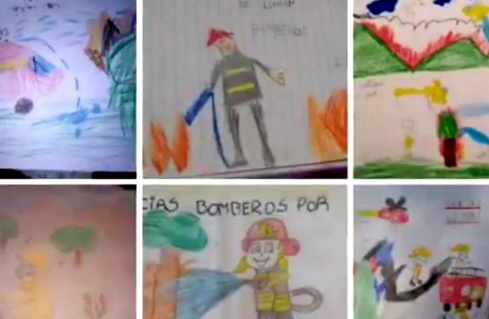 El tierno gesto de pequeños carlospacenses dedicado a los bomberos voluntarios