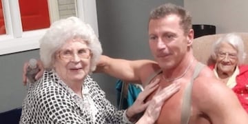 Abuela con stripper (Foto:Captura)