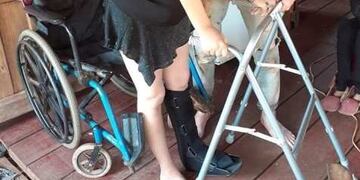 Entrega de andador a vecinos de Misiones\u002E