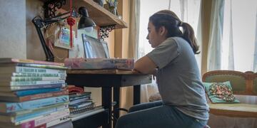 Paloma sigue con sus clases virtuales\u002E