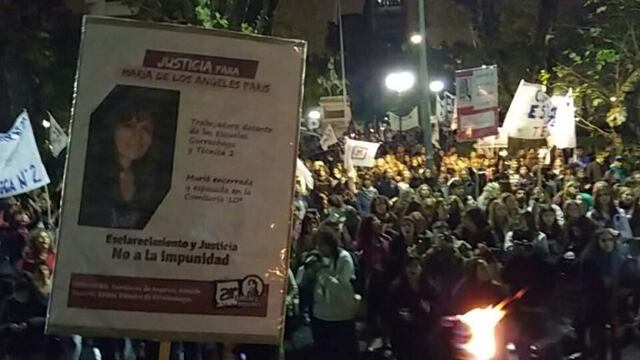 Marcha por la docente fallecida en la 10u00b0