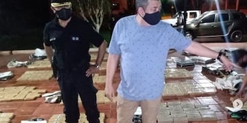 Zenón Cabrera el jefe de Policía en uno de los procedimientos antidroga\u002E