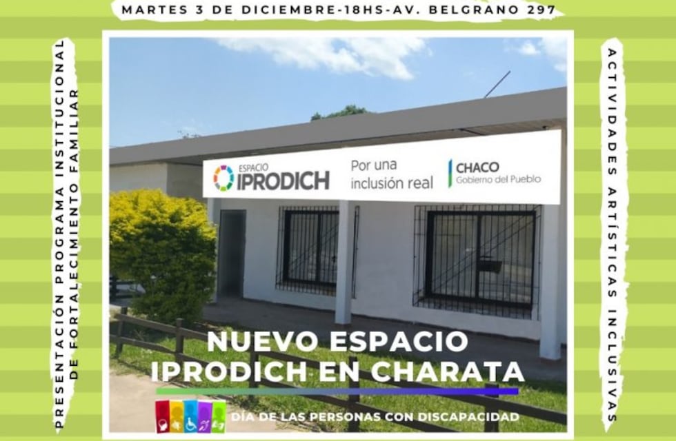 Abrirán oficinas del Instituto de Discapacidad en Charata