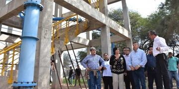 Peppo supervisó las obras en El Impenetrable\u002E (Prensa Gobierno del Chaco)