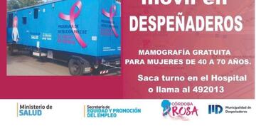 Llega el mamógrafo móvil a Despeñaderos (Facebook Municipalidad de Despeñaderos)\u002E