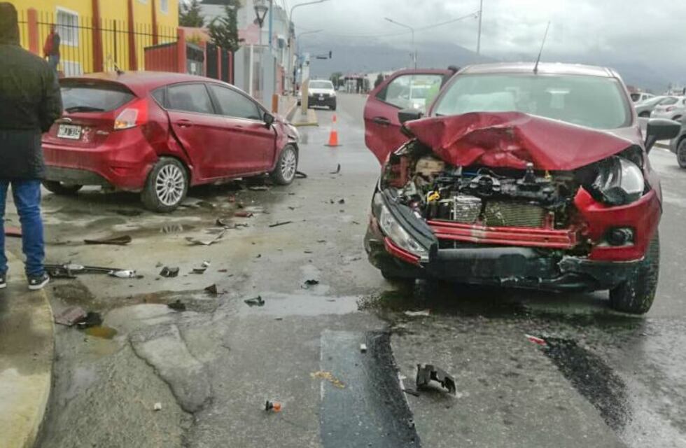 Choque múltiple sin heridos en microcentro de Ushuaia