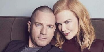 Ewan McGregor a la izquierda\u002E En el medio se encuentra la jachallera Sandra Olivares\u002E