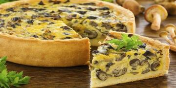 Tarta de champiñones\u002E