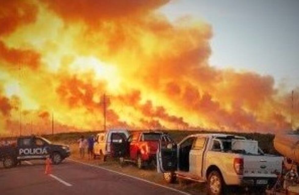 Impresionante incendio en el Sur de Mendoza