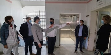 Luque en el hospital Alvear