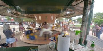 Reapertura de las calesitas en Córdoba (Facundo Luque/La Voz)