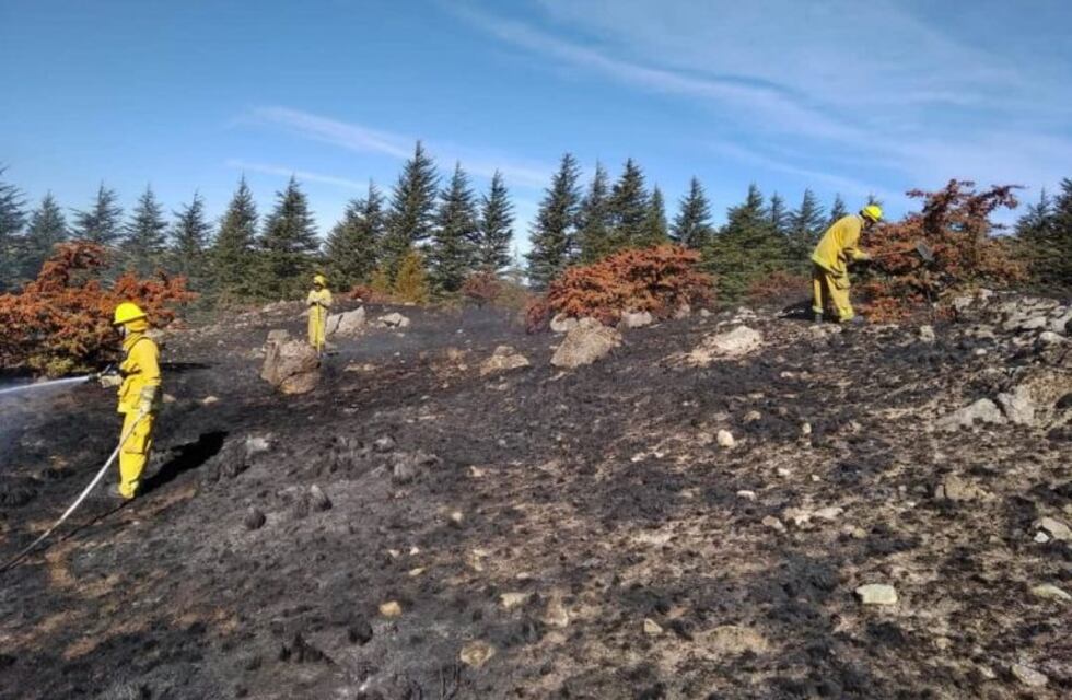 Bomberos controlaron con éxito un incendio forestal en Tiu Mayu