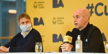 Horacio Rodríguez Larreta en conferencia\u002E