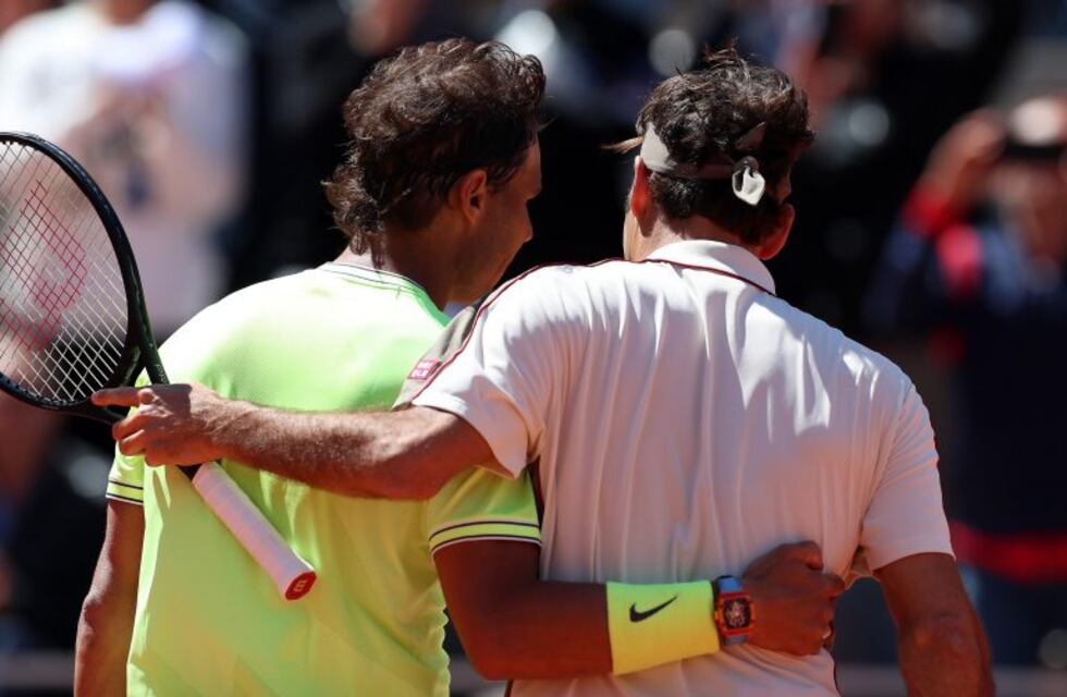 Rafael Nadal elogió a Federer tras eliminarlo en Roland Garros