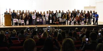 Una imagen del cierre del ciclo lectivo 2018, que se volverá a repetir este miércoles\u002E Prensa Municipalidad de Rafaela)