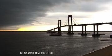 Mañana con llovizna en Corrientes