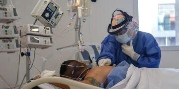 Terapia Intensiva del Hospital Posadas (EFE/ Juan Ignacio Roncoroni)