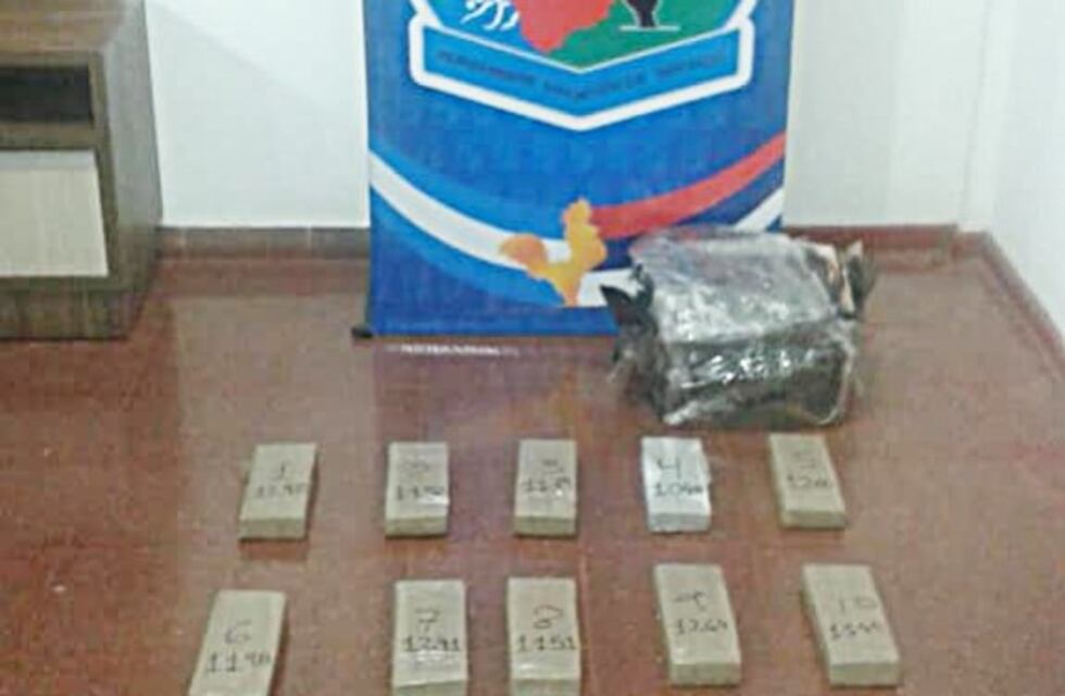 Incautaron más de 18 kilos de marihuana en Puerto Iguazú