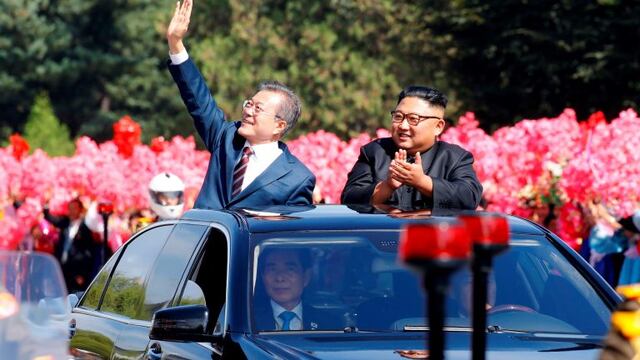 Los líderes de las Coreas se reunieron en Pionyang para hablar de la desnuclearización\u002E (AFP)