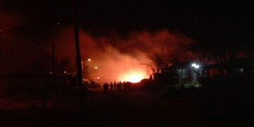 Incendio en El Sosneado