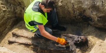 El antiguo cementerio encontrado (Facebook Centro Cultural Municipal de Jezowe)