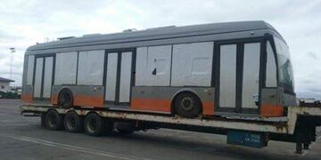 Trolebu00fas ruso para la nueva lu00ednea Q en Rosario.