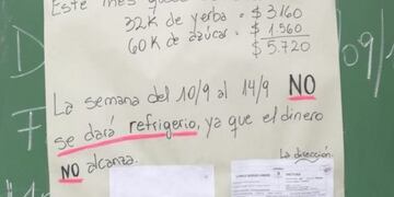 La nota de la directora de una escuela que suspendió el desayuno