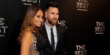 Antonela Roccuzzo sorprendió a Leo Messi con un tierno mensaje por San Valentín\u002E (AP Photo/Alastair Grant)