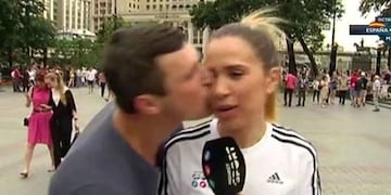 María Gómez, la periodista española que sufrió acoso sexual durante una nota desde el Mundial Rusia 2018\u002E (Web)